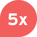 5 times